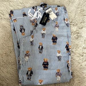 Polo by Ralph Lauren Blue Striped Pajama Pants